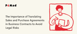 Legal translator reviewing a business contract with a focus on legal terminology.