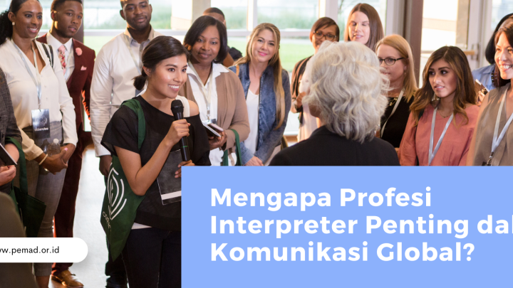 A skilled interpreter at work during an international conference.